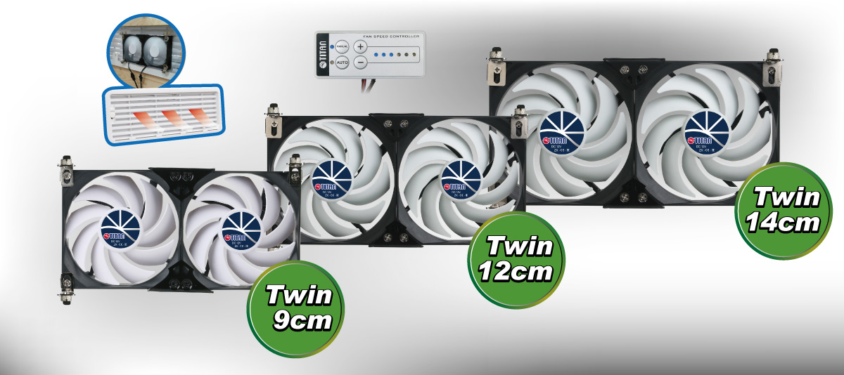 Différences de modèles de ventilateurs de ventilation pour les grilles de ventilation des réfrigérateurs 12V DC.